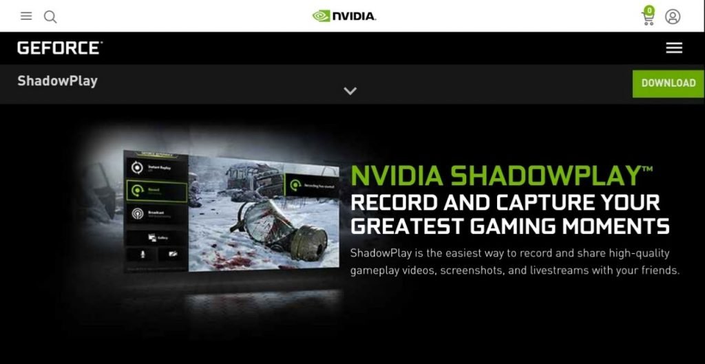 Nvidia shadowplay - Best Streaming Software
